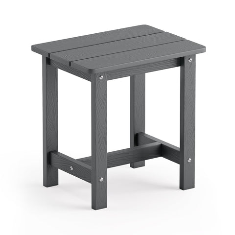 LUE BONA outdoor side table weather resistant beside a lounge chair.