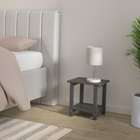LUE BONA weather-resistant patio end table stays cool and fade-free.