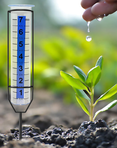 Lueudu 7-inch capacity tube compatible with multiple rain gauge setups.