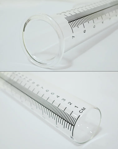 Lueudu plastic rain gauge tube sized 8.25x2.25x1.75 inches for easy yard installation.
