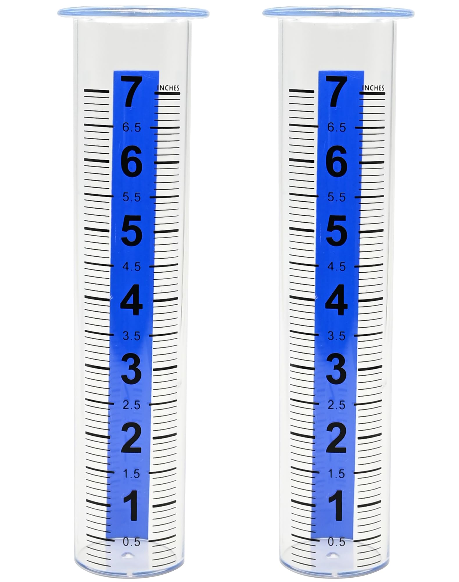 Lueudu rain gauge tube 7 inch, durable for outdoor use and easy readings