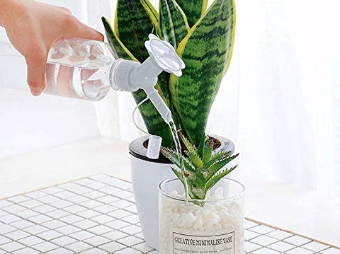 LuFOX dual head bottle cap sprinkler gray for delicate seedlings
