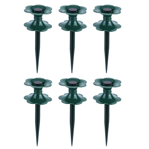 Lufstd garden hose guide spikes keep hoses aligned on the lawn, reducing tangles.