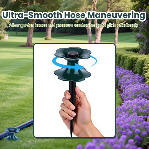 Lufstd hose protector spikes shield landscaping and keep paths tidy.