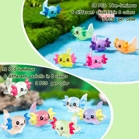 Lugailly axolotl aquarium decor for playful tank accents.