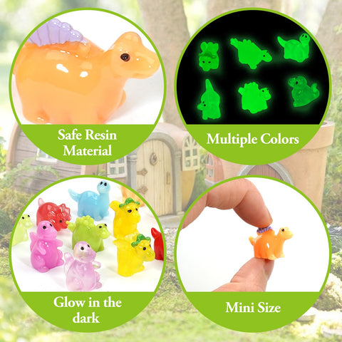 Lugailly mini dinos are great for hiding games in offices or classrooms