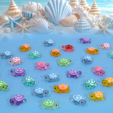 Lugailly resin turtle figures closeup – realistic 3D texture for crafts and mini landscapes.