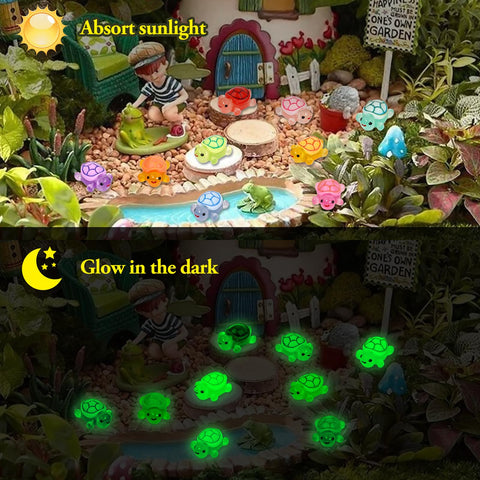 Lugailly mini turtles for aquariums – safe resin decor that sparks curiosity.