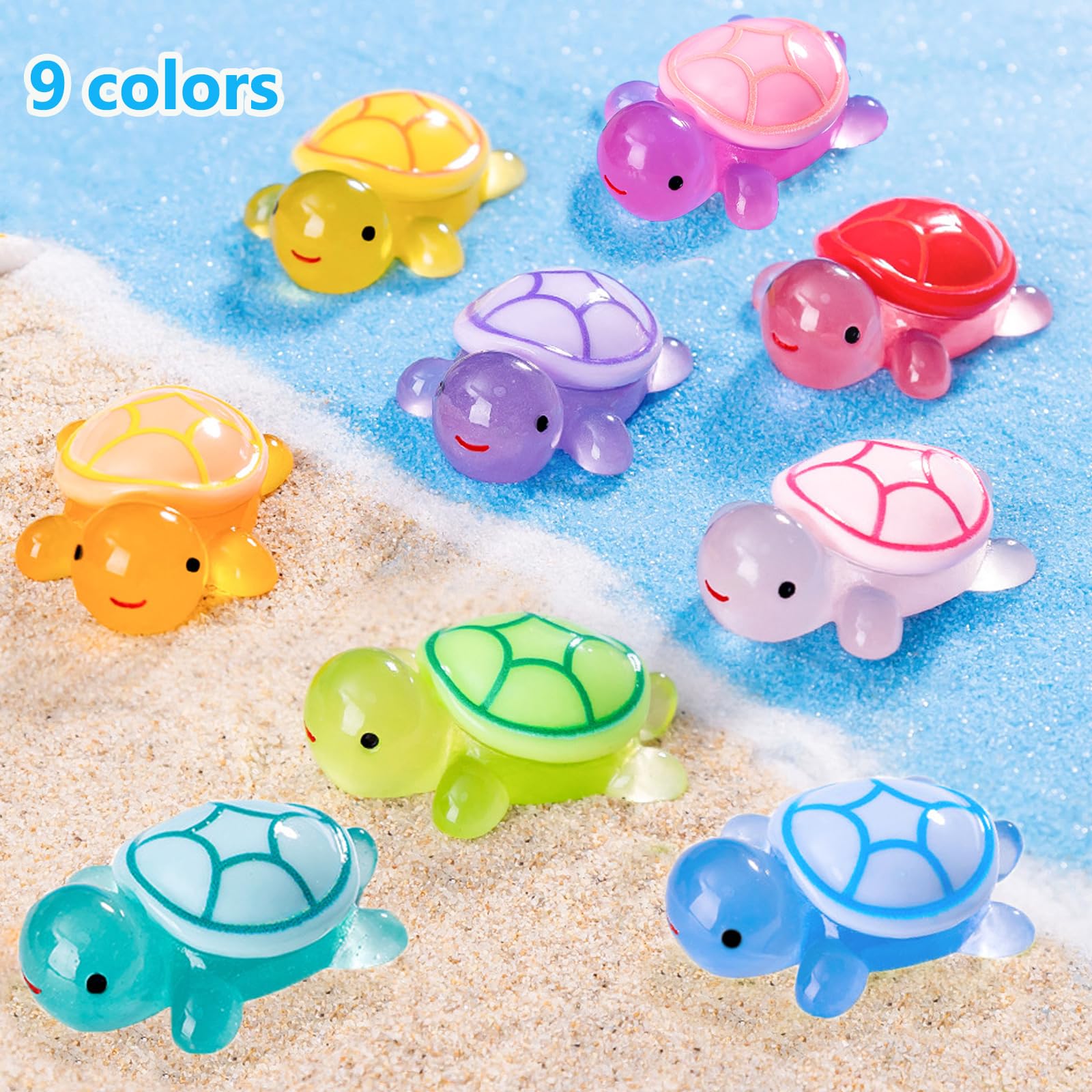 Lugailly glow turtles for garden micro landscapes – playful hiding spots and visual interest.