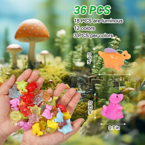 Lugailly resin dinosaurs offer cute, realistic textures for DIY terrariums
