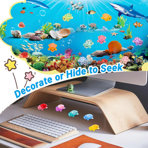 Lugailly tiny turtle figurines as party favors or classroom prizes – delightful collectibles.