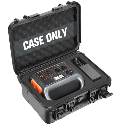 LUGECASE Explorer 300 hard shell case provides a snug fit for organized power gear.