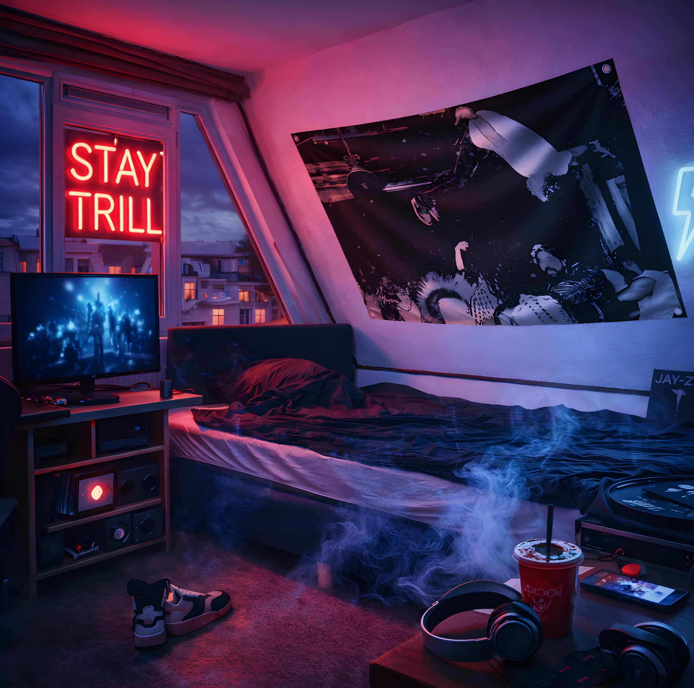 LUIVU college dorm banner for fans of Playboi Carti