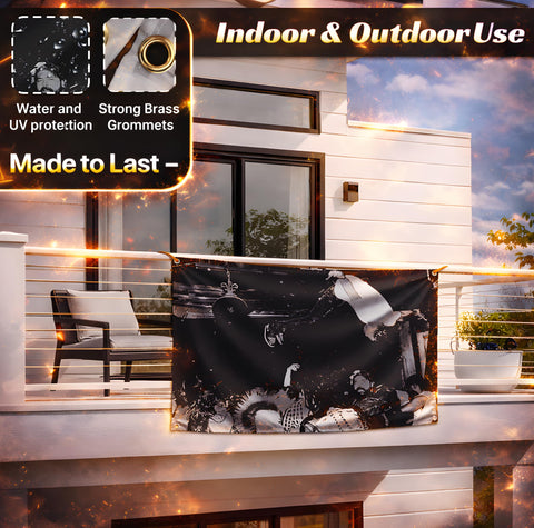 LUIVU flag suitable for indoor and outdoor display with four brass grommets