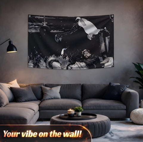 LUIVU polyester music banner ideal for dorm rooms and study areas