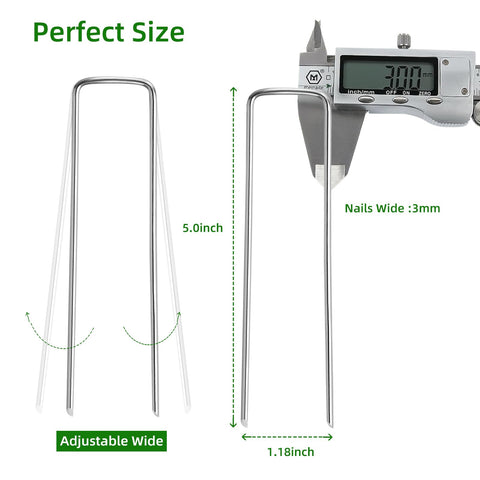 Luijnbn galvanized iron stakes rustproof design for long-lasting outdoor projects.