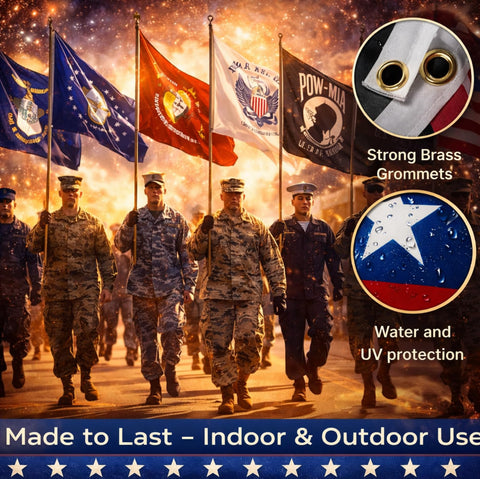 LUIVU POW/MIA flag included for respectful display