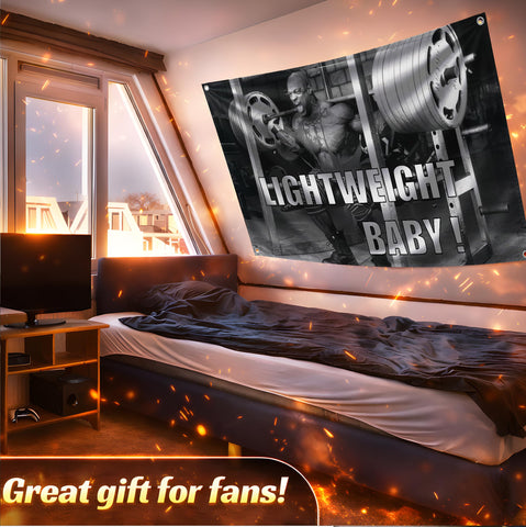 LUIVU Ronnie flag features cool motivational art for personal spaces.