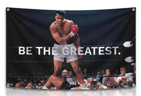 LUIVU Be the Greatest flag wall banner 3x5ft for gym decoration and motivation.