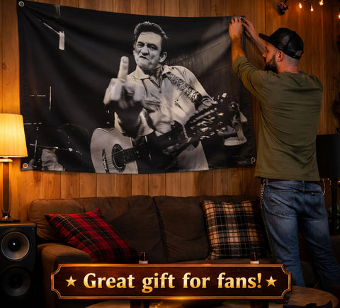 LUIVU Country singer-themed flag suitable for man cave decor