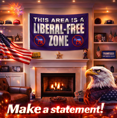 LUIVU liberal zone flag bedroom decor—easy wall display and long-lasting fabric.