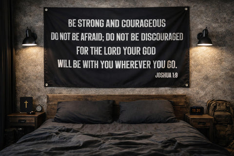 LUIVU man cave wall banner provides motivational wall art for any room.