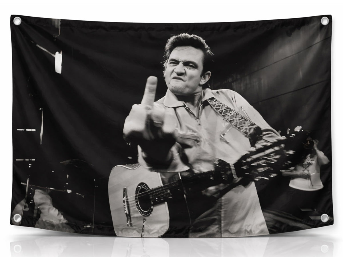 LUIVU The Man in Black flag 3x5 feet for indoor wall display