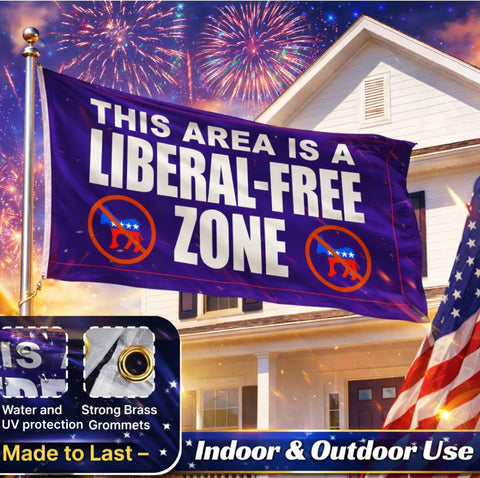 LUIVU 3x5 polyester flag with brass grommets for stable outdoor mounting.