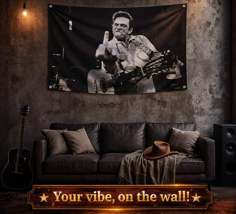 LUIVU Wall tapestry featuring The Man in Black for bedroom decor