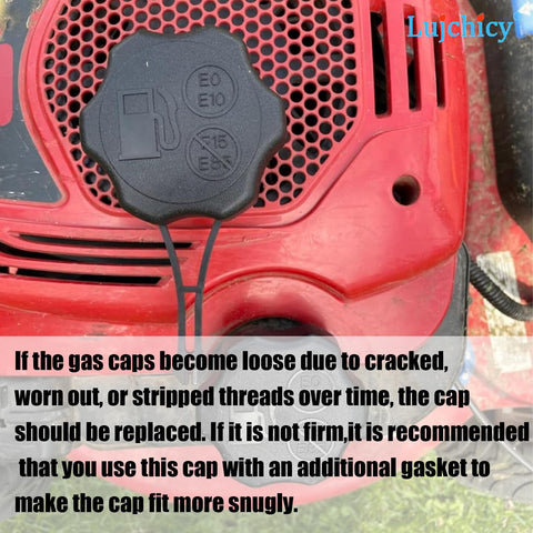 Lujchicy cap with tether and two O-rings for replacement setup