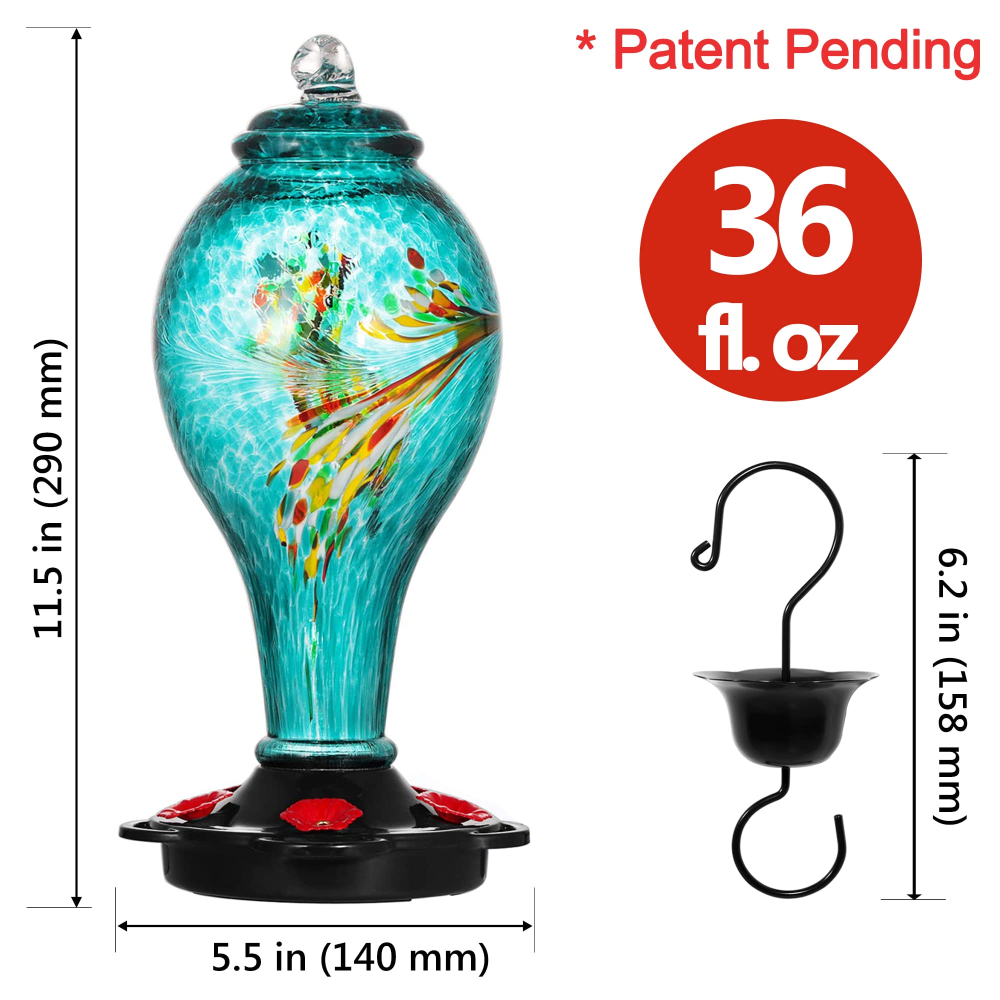 LUJII decorative garden feeder adds color and life outdoors