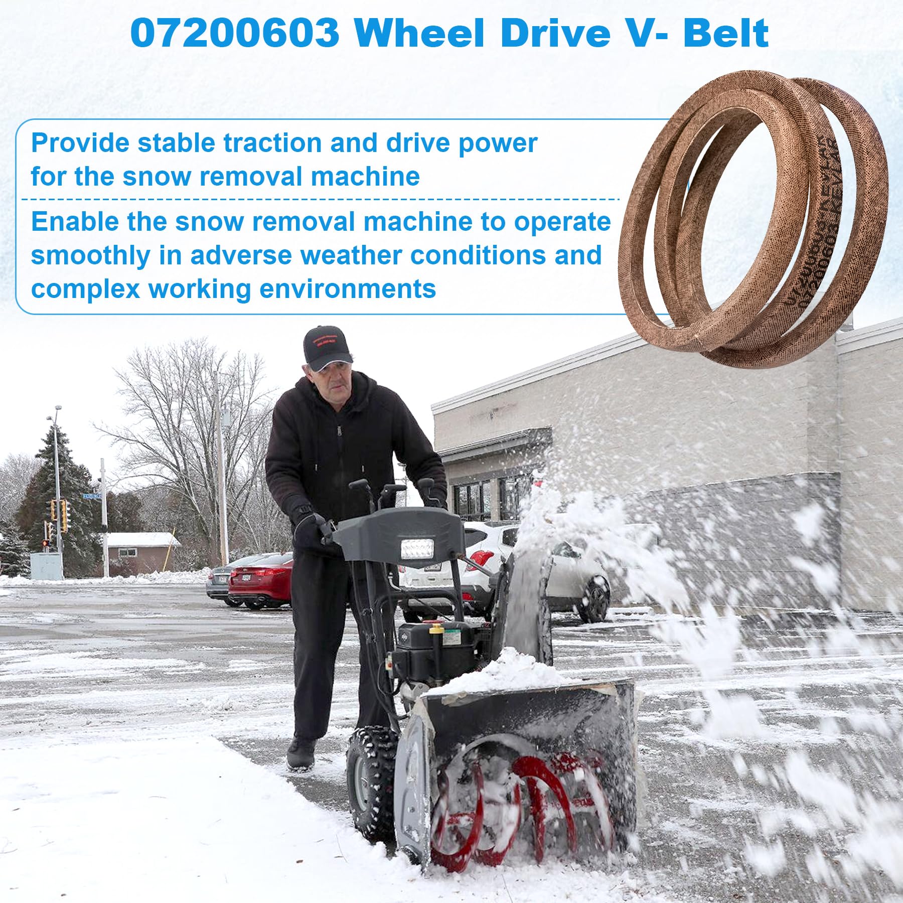 LukeTarp 07200603 belt during durability test demonstrates resilience in cold weather and heavy use.