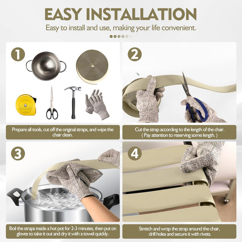 LukLoy outdoor patio chair repair kit for garden furniture