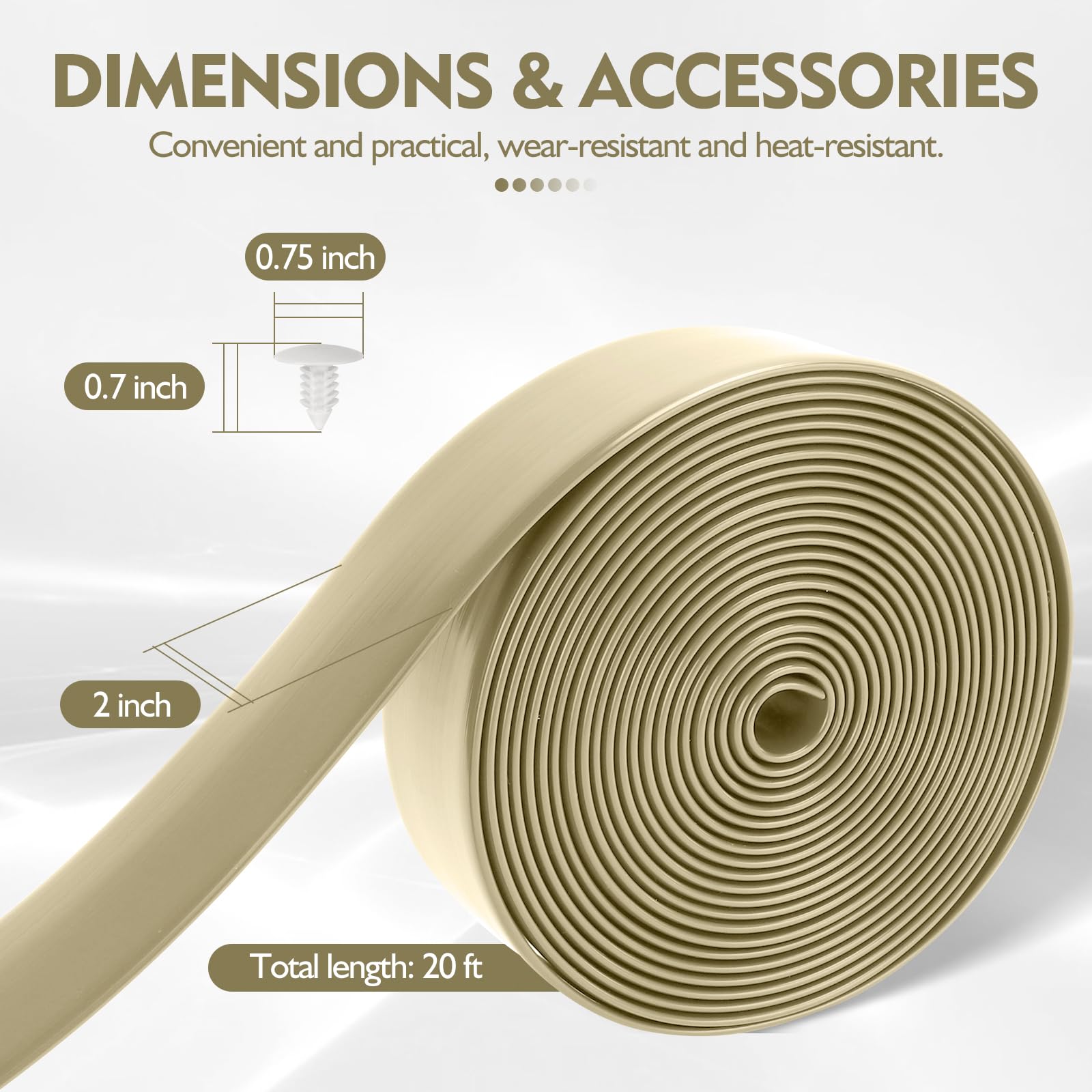 LukLoy UV-inhibited vinyl strap resists sun for longer outdoor use