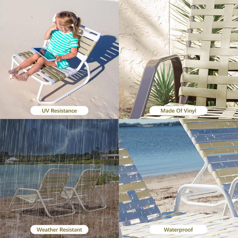 LukLoy wide 2-inch replacement strap for lawn chairs