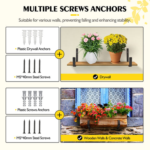 LukLoy brackets save space with a slim window-friendly profile.