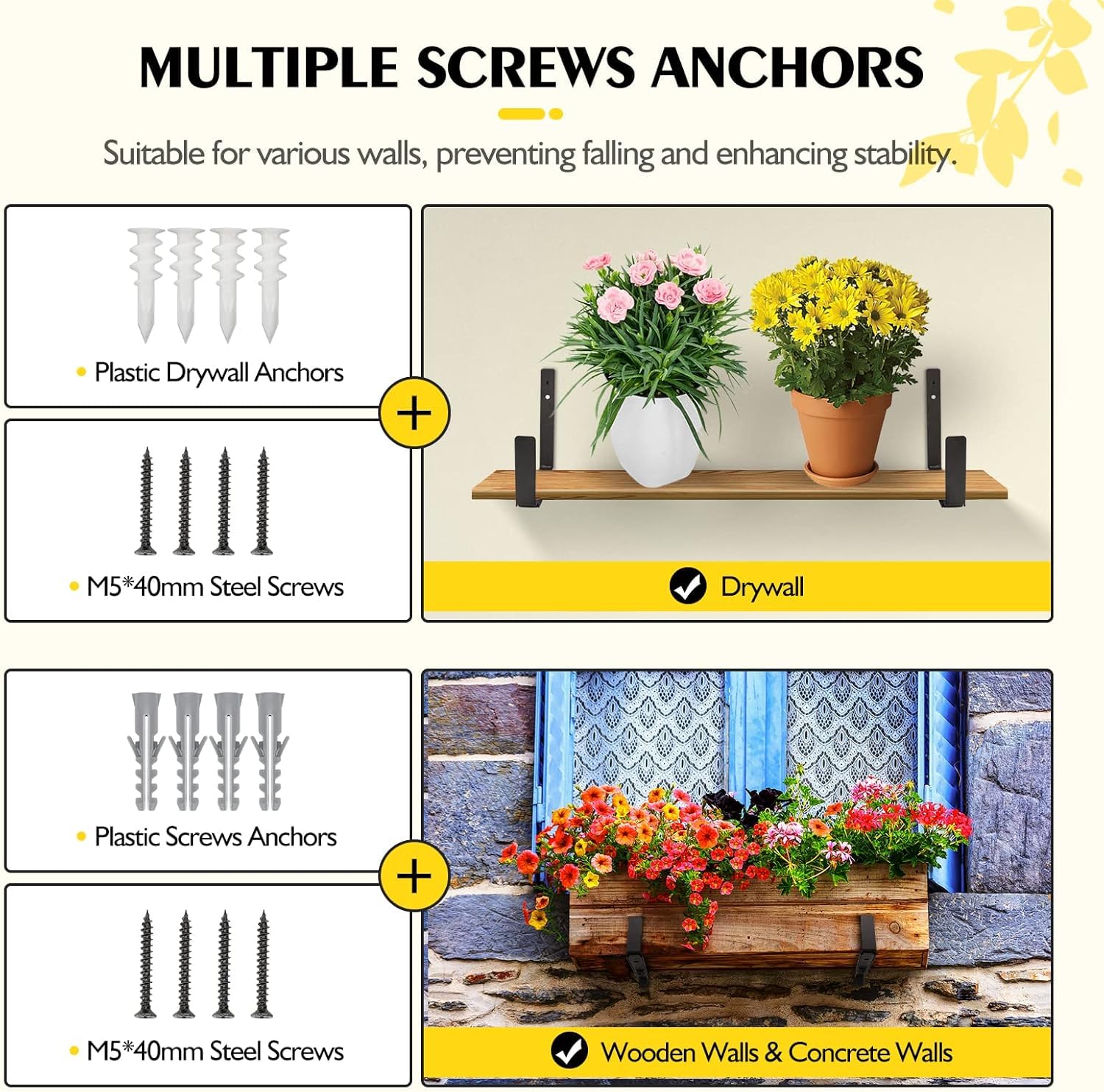LukLoy 0.2-inch thick brackets offer added durability.