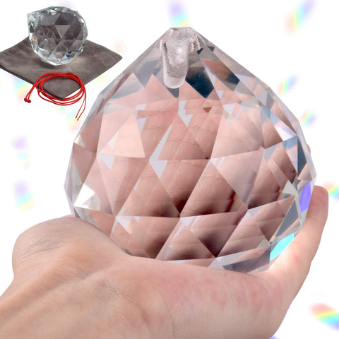 Lulonpon 3-15 inch rainbow prism window reflects vibrant light