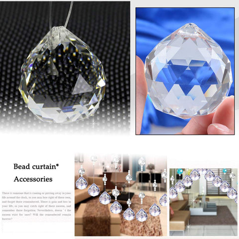Lulonpon K9 crystal prism pendant with large facets creates rainbow spots