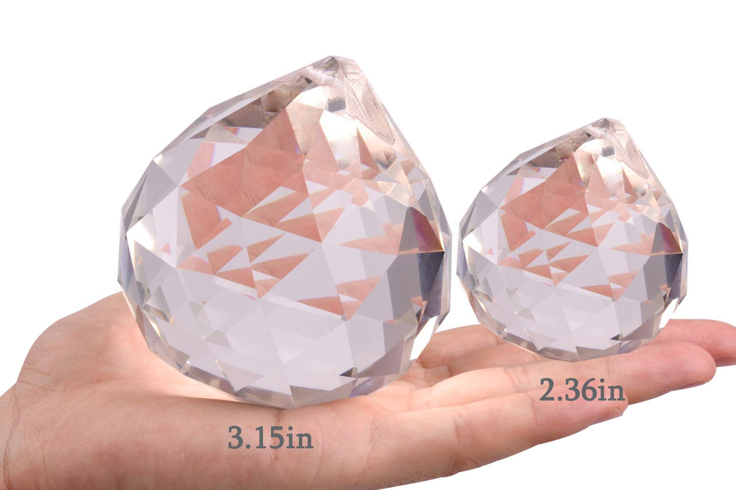Lulonpon hanging prism showing sparkles when sunlight hits