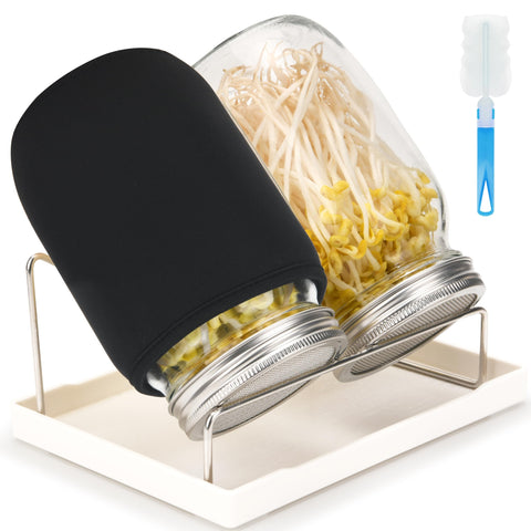 Lulonpon sprouting kit with 68oz jars for easy at-home sprouts.