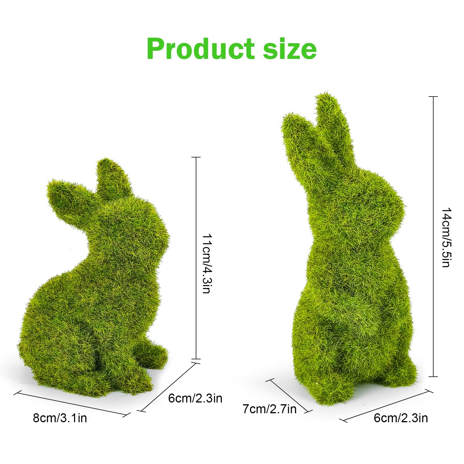 LULU Deer moss rabbit garden display brings fresh seasonal vibes.
