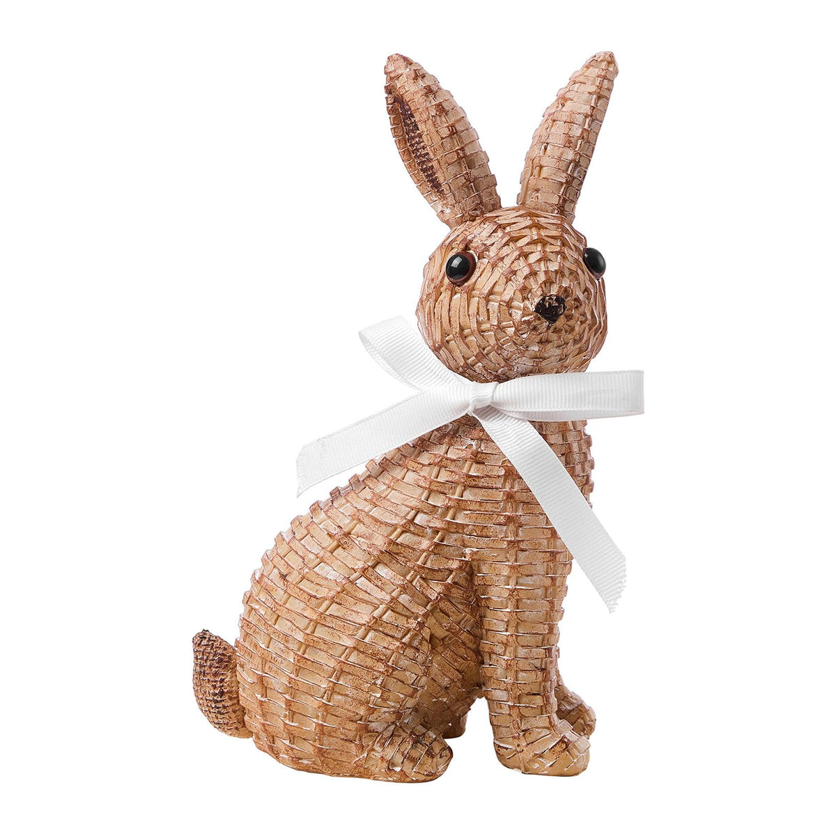 LULU Deer rattan rabbit bow ornament on display adds Easter charm.