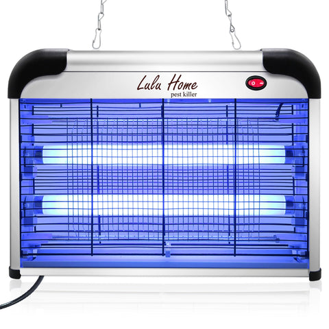 Lulu Home bug zapper in indoor use reduces nuisance pests.