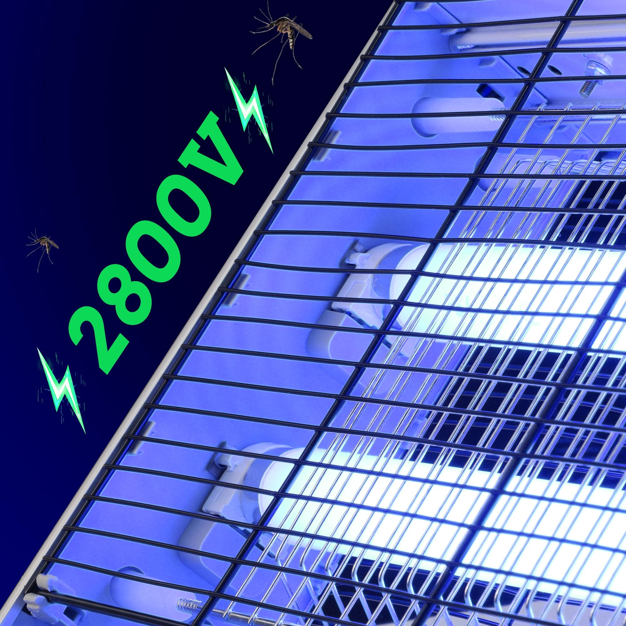 Lulu Home bug zapper stand setup for stable surface placement.