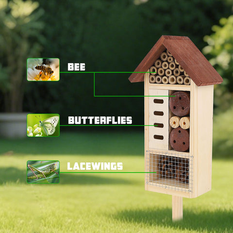 Lulu Home natural materials like bamboo tubes provide authentic shelter.