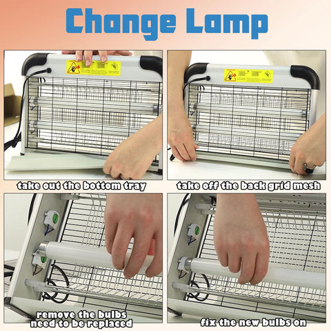 Lulu Home Replacement bulbs for easy bug zapper maintenance.