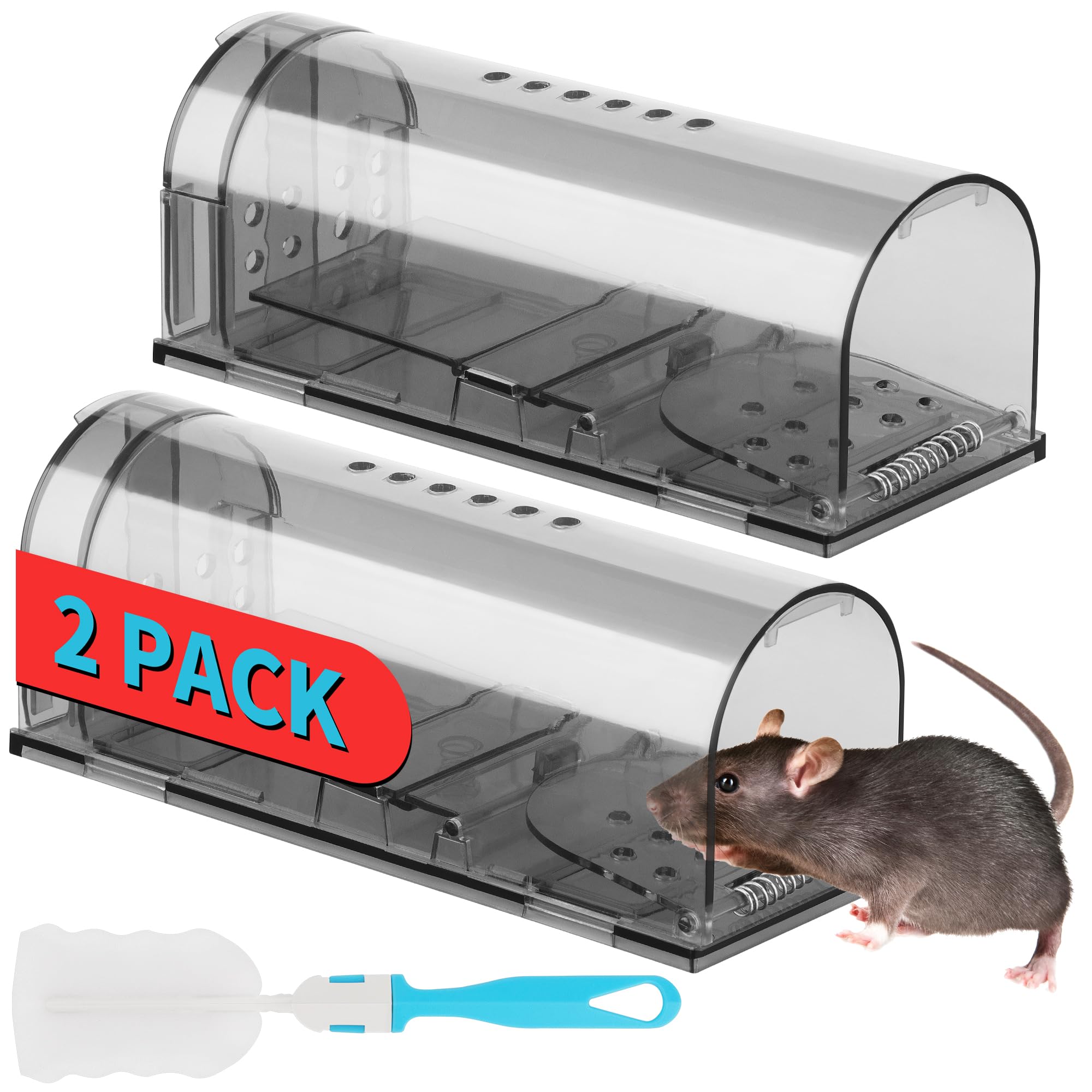 LULUCATCH humane mouse traps front view ideal for indoor use.