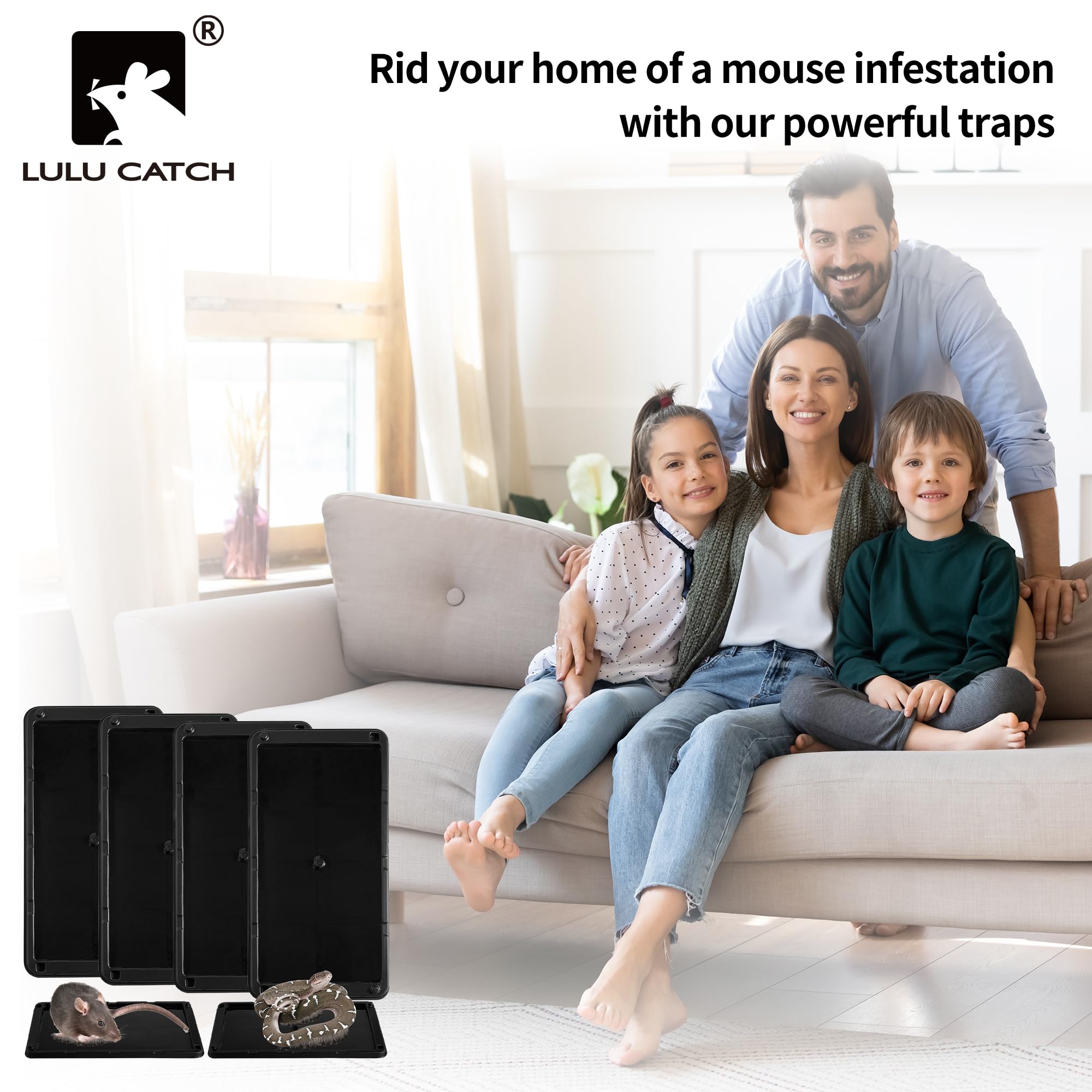 LULUCATCH non-toxic glue works in cold conditions for reliable trapping