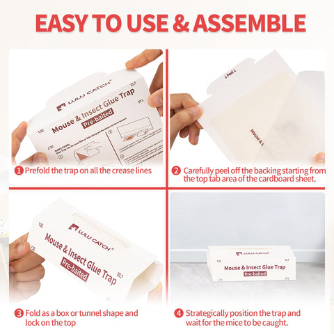 LULUCATCH kitchen pantry glue trap provides strong adhesive capture.